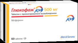 Глюкофаж лонг таб.пролонг.высвоб. 500мг №60