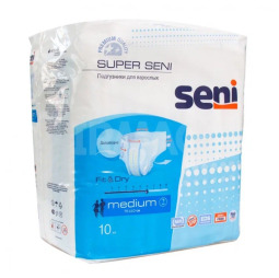 Подгузники д/взрослых  СЕНИ СУПЕР  классик р.M №10