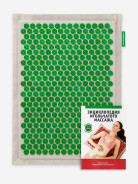 Иппликатор Кузнецова тибетский на мягкой подложке 12х22см (зеленый)