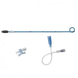 Катетер ЧПНС J тип однопетлевой 14Fr 30см стилет, коннектор-переходник Луэра, запир.краник, трубка д/мочеприемника, мат-л Vortek RCJ114