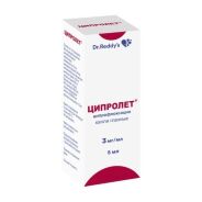 Ципролет капли гл. 3мг/мл 5мл №1