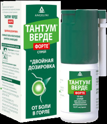 Тантум Верде форте спрей 0,51мг/доза 15мл