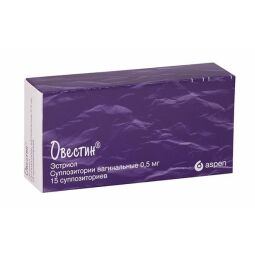 Овестин супп. ваг. 0,5мг №15