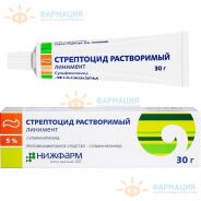 Стрептоцида растворимого линимент 5% 30г