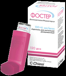 Фостер аэроз. д/ингал. доз. 100мкг+6мкг 120доз №1