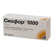 Сиофор 1000 таб.п. п.о 1000мг №60