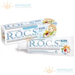 Зубная паста Рокс кидс 3-7лет  фруктовый рожок б/фтора 45г