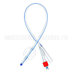 Катетер Фолея (Фолисил ЛТ) двухходовой, женский тип прямой д/длит.использ. силикон ch12 10мл 25см АА7512
