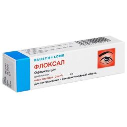 Флоксал мазь глазн. 3мг/г 3г