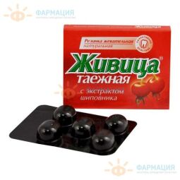 Жевательная резинка Живица таежная шиповник №5